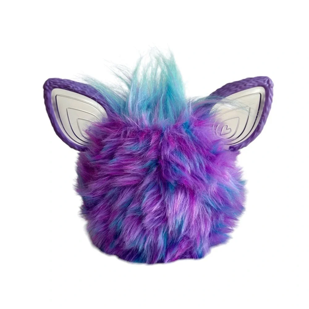 2023 Hasbro Furby Blue Purple Tie Dye  Plush Interactive Toy Tested No Box